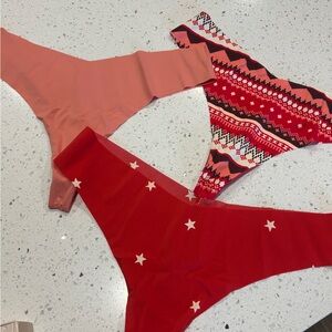 Aerie No Show Thong 3-Pack - Soft Neutrals